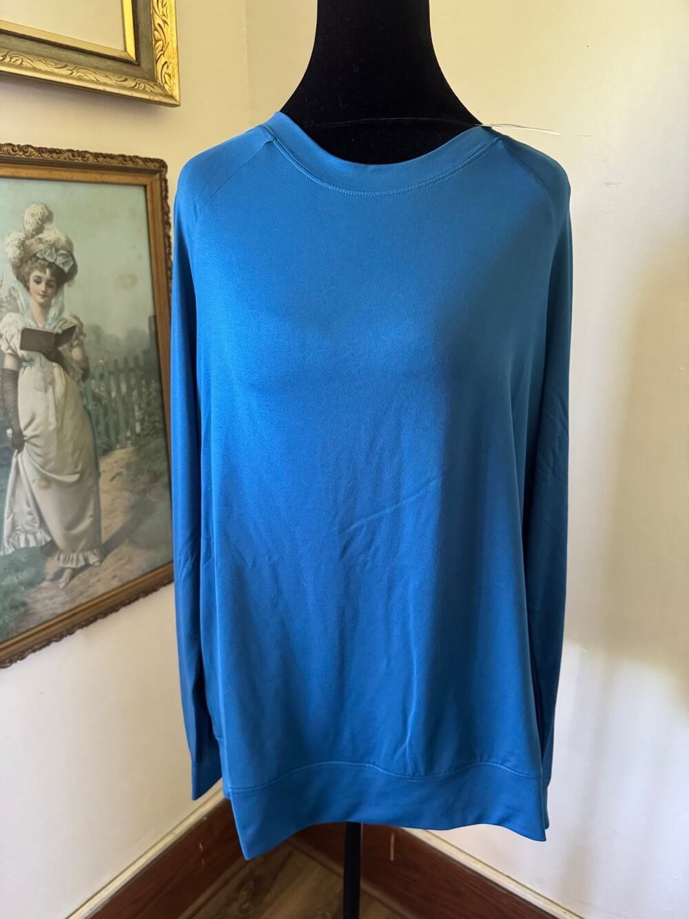 NWT Ford Mustang Mach-E Performance Pullover Shirt Blue Medium